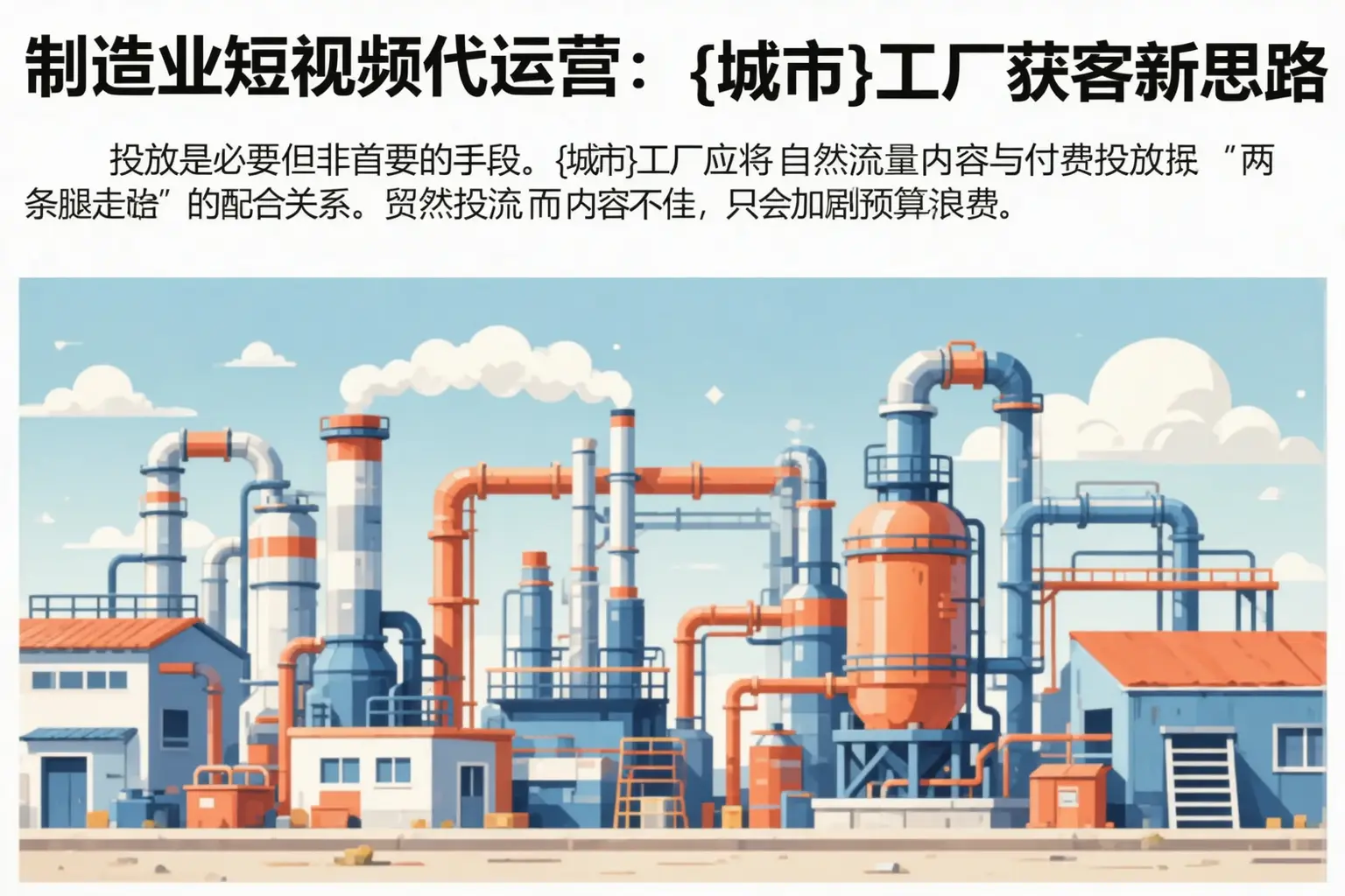 制造业短视频代运营：重庆郊县工厂获客新思路