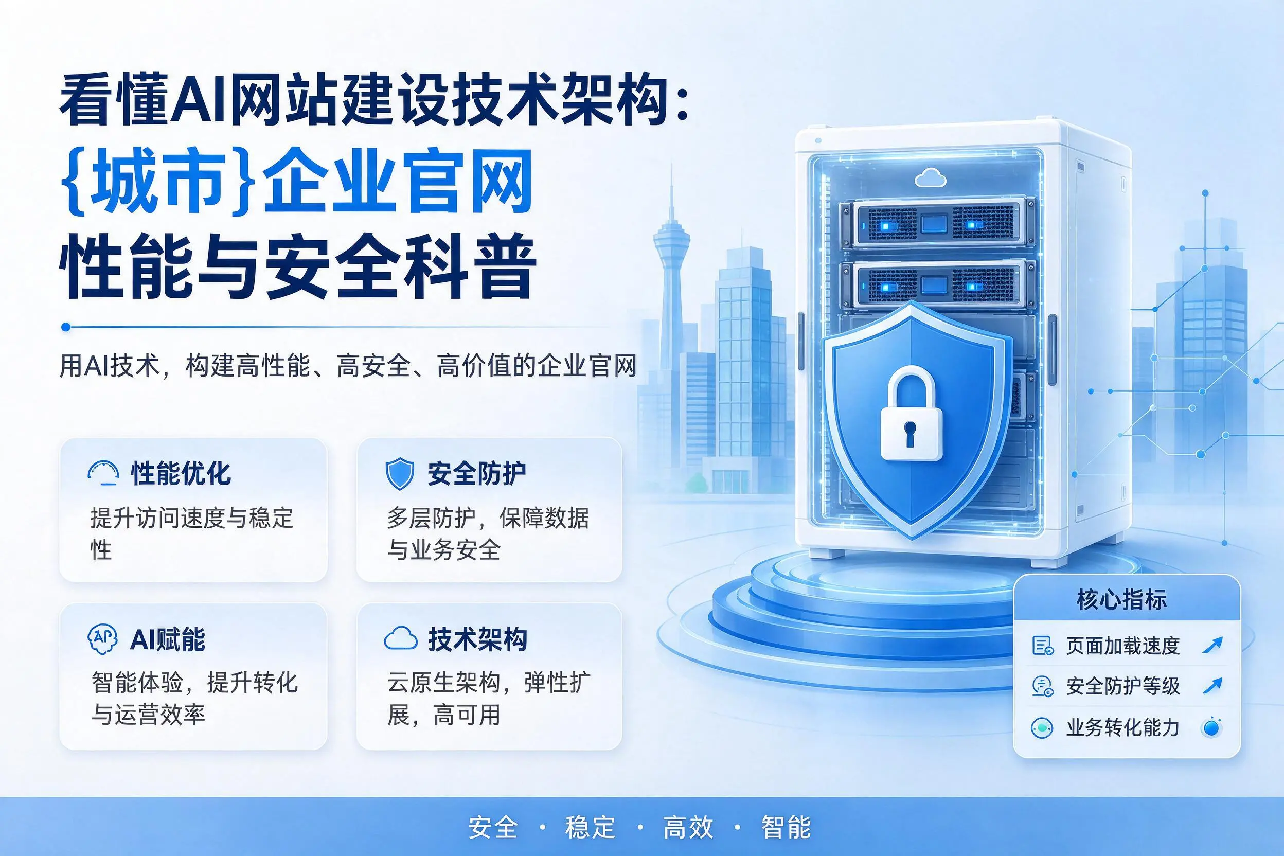看懂AI网站建设技术架构：重庆郊县企业官网性能与安全科普