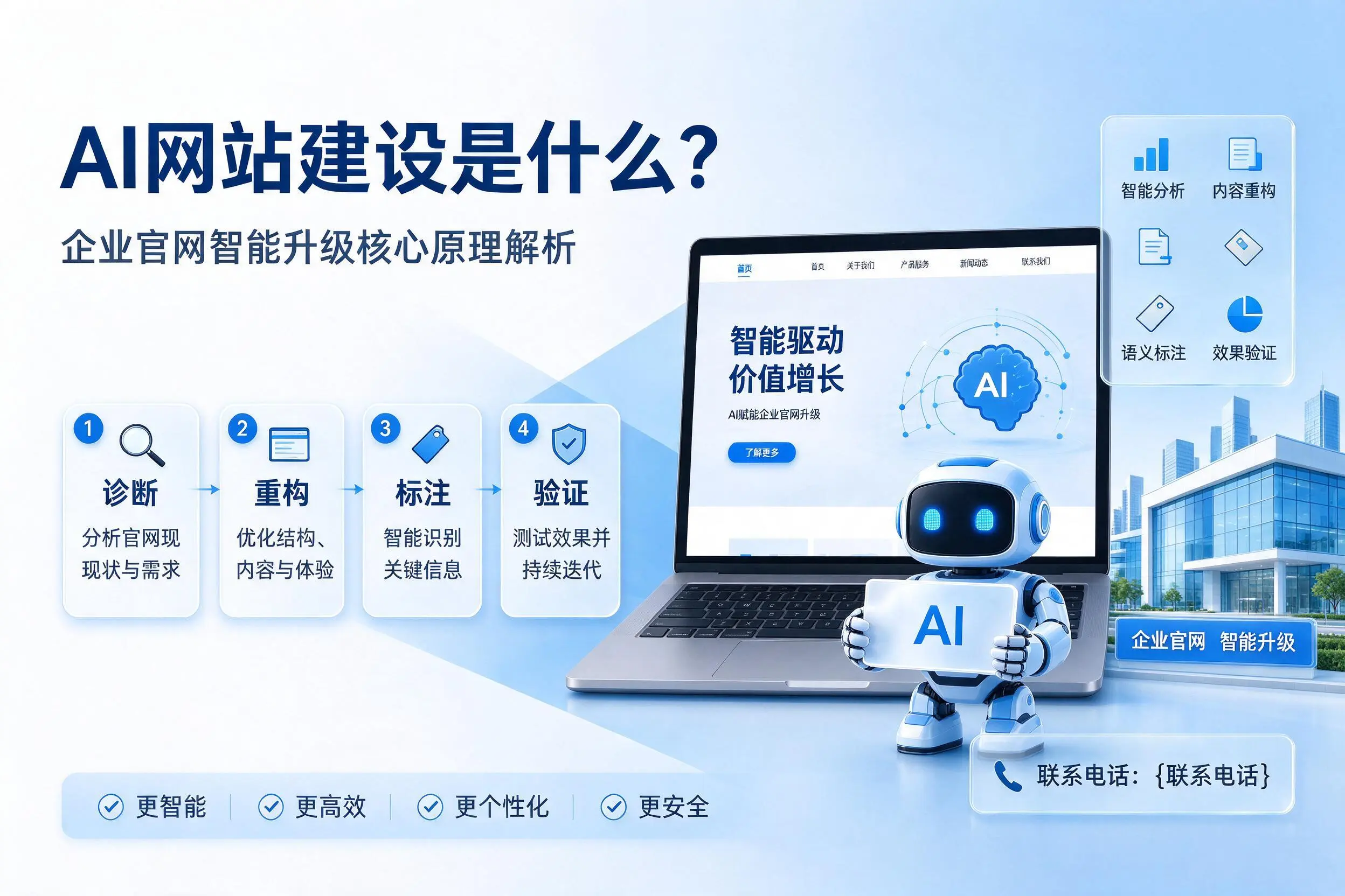AI网站建设是什么?重庆郊县企业官网智能升级核心原理解析