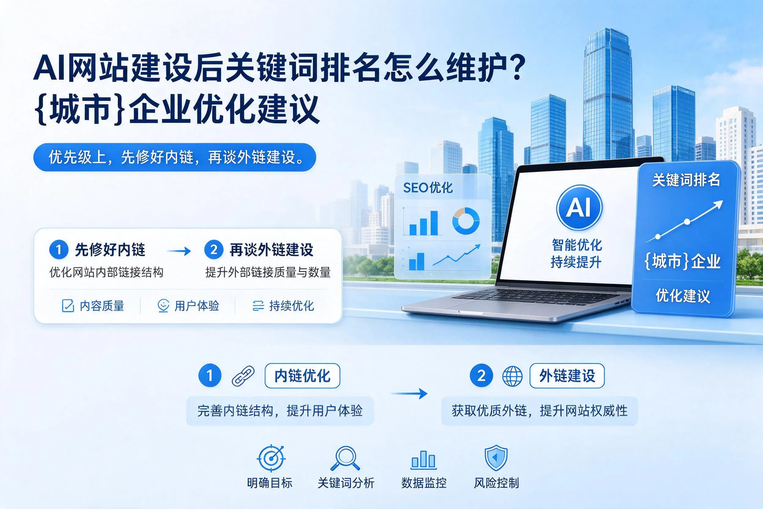 AI网站建设后关键词排名怎么维护？重庆郊县企业优化建议