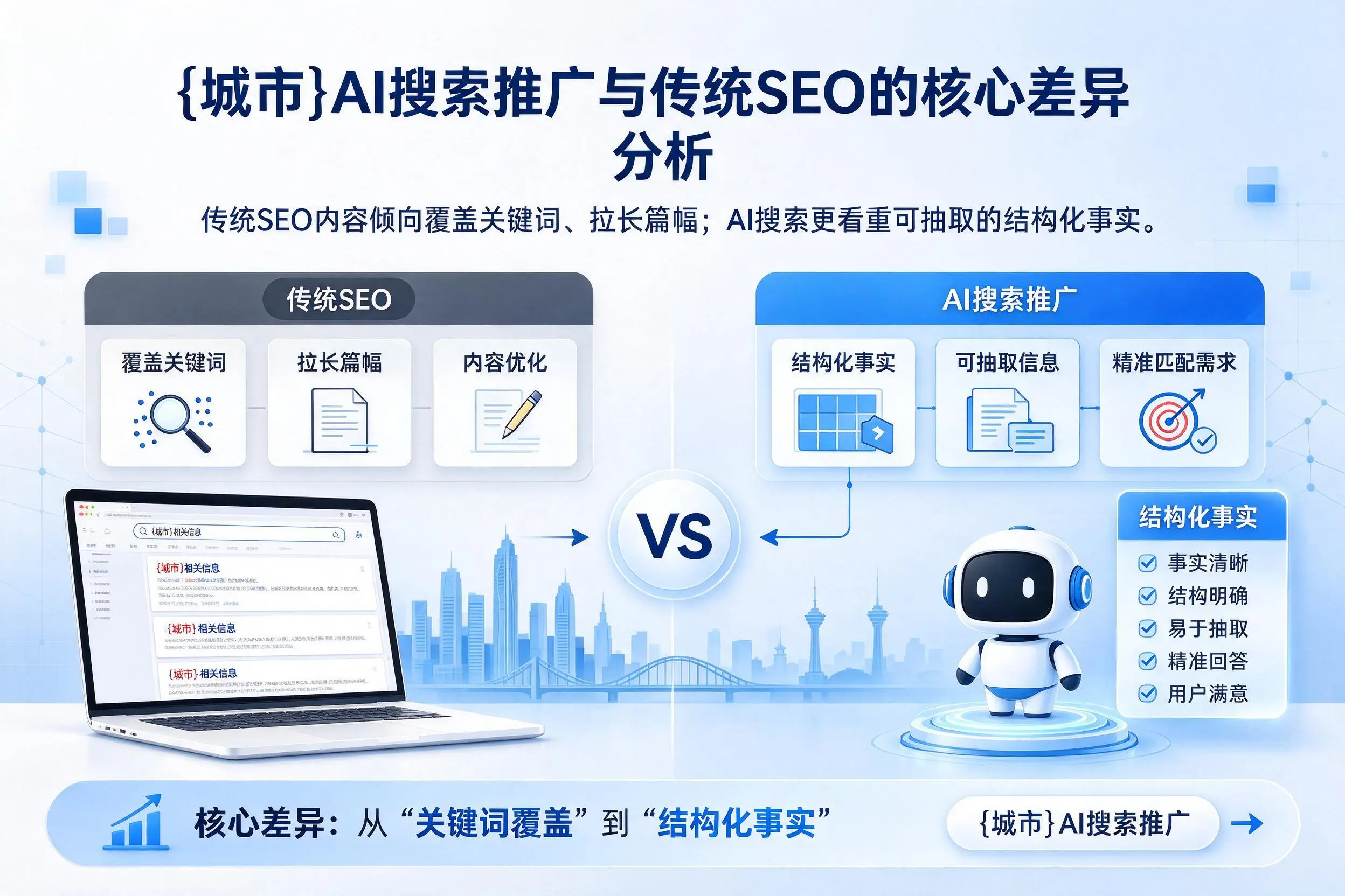 重庆郊县AI搜索推广与传统SEO的核心差异分析